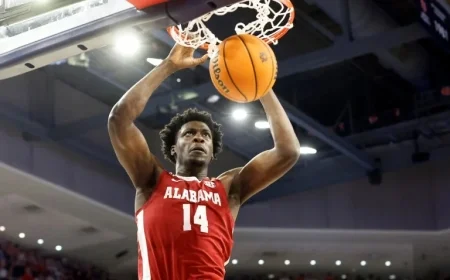 Kentucky Coach Mark Pope Comments on Alabama’s Charles Bediako’s Composure