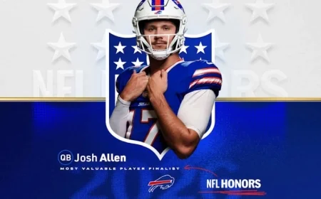 Josh Allen Recognized as Finalist for 2025 NFL MVP Award