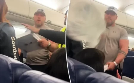 In-Flight Chaos: Passenger Confronts Man Accused of Flirting with Wife