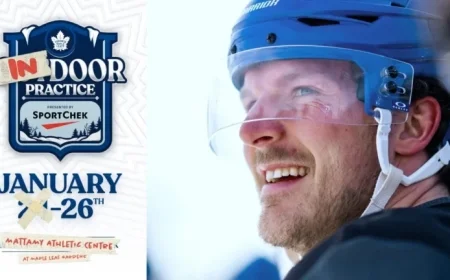 Maple Leafs Relocate Outdoor Practice Indoors