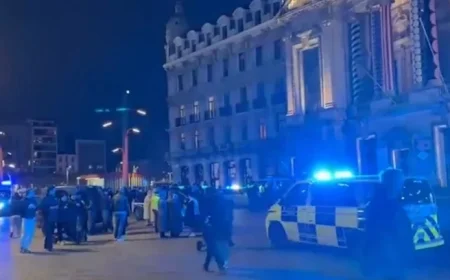Stabbing at European Protest Leaves 6 Injured Amid ‘Pure Chaos’