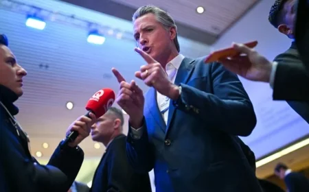 Newsom Criticizes Trump in Davos: Claims He Occupies Space in President’s Mind
