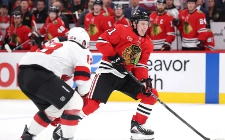 Blackhawks Retain Oliver Moore at Center for Balanced Lineup Minutes
