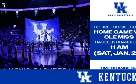 Kentucky Men’s Basketball vs. Ole Miss Rescheduled to 11 a.m. ET