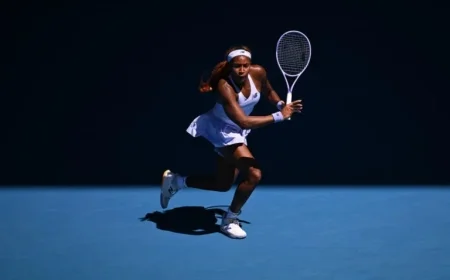 Gauff Expresses Emotion Playing Against Baptiste