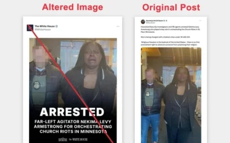 White House Shares Edited Photo of Minnesota Protester Appearing to Cry