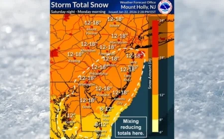 N.J. Braces for Weekend Winter Storm with Up to 18 Inches of Snow