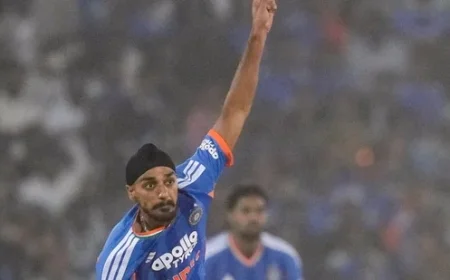 Devon Conway Hits Arshdeep Singh for 18 in Raipur, Ties India Record