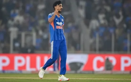 Arshdeep Singh Matches Record with 18-Run Over in 2nd T20I vs NZ