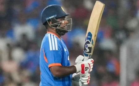 New Zealand Drops Samson, But Samson Falls Again in India T20I Match