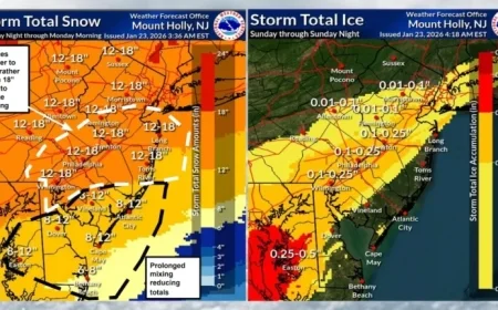 New Jersey Braces for Heavy Snow and Dangerous Ice This Weekend