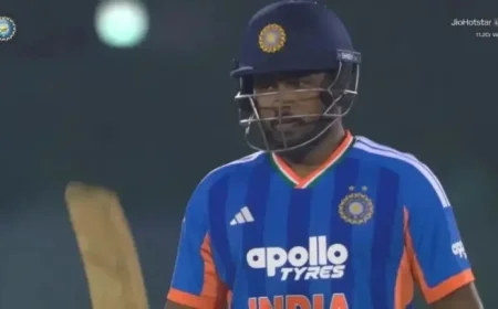 Sanju Samson’s Quick Dismissal in IND vs NZ Triggers Online Buzz