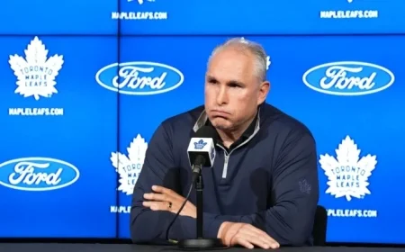 Maple Leafs’ Berube Explains Shiner Cause in Accident Incident