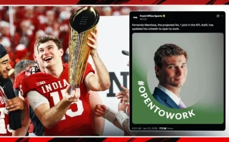 Fernando Mendoza Enters 2026 NFL Draft Following Indiana’s CFP Victory