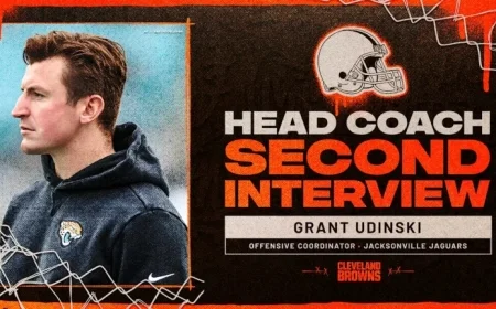 Browns Interview Jaguars Offensive Coordinator Grant Udinski for Head Coach Role