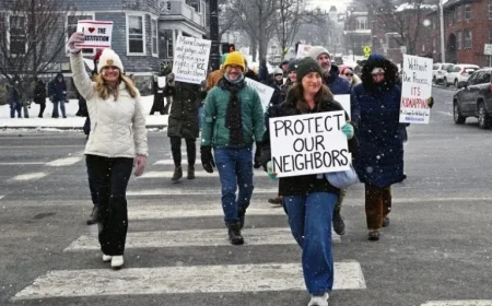 Lawyers, Advocates Protest ICE Arrests in Downtown Portland March