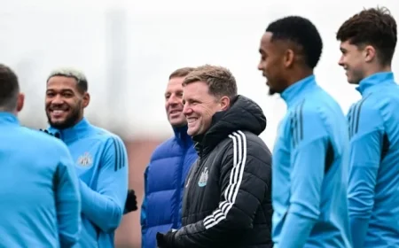 Eddie Howe Updates on Bruno Guimarães’ Injury Before Villa Match