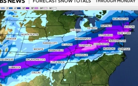 Forecast Maps Reveal Areas Most Affected by Upcoming Snowstorm