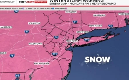 Winter Storm to Bring Heaviest Snow to New York, New Jersey This Weekend