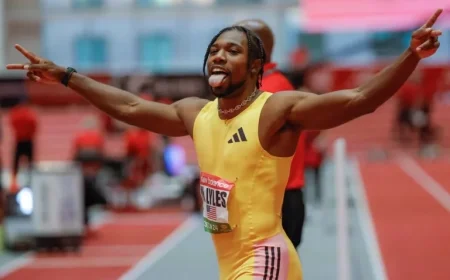 Olympic Champ Noah Lyles Leads Track Stars at New Balance Indoor Grand Prix