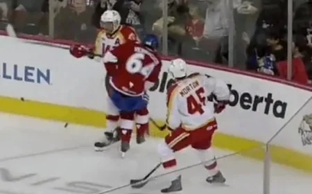 Injured David Reinbacher Exits Rocket Game