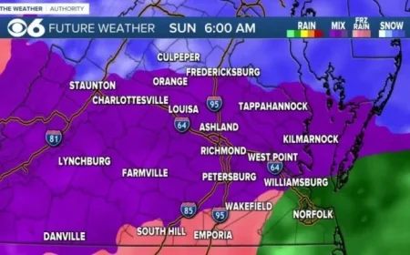 Virginia Winter Ice Storm: Hourly Updates and Forecasts