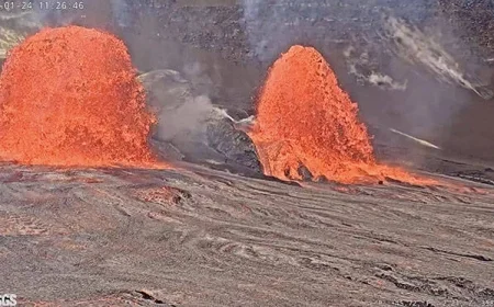 Kilauea’s 41st Lava Fountain Episode Erupts at Halemaumau Crater