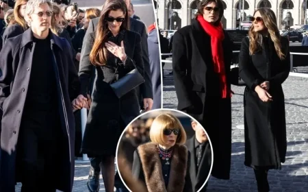 Anne Hathaway, Anna Wintour Honor Valentino at Rome Funeral