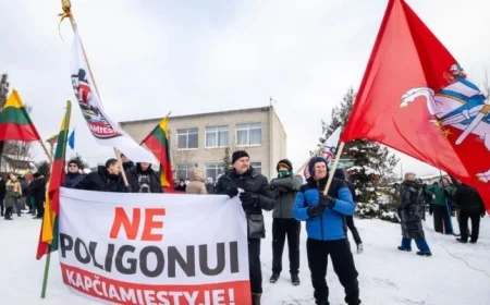 Minister Responds as 1,000 Protesters Oppose Kapčiamiestis Military Base