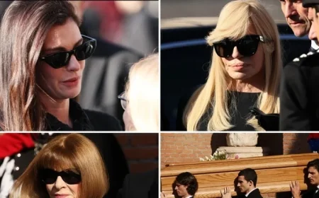 Celebrities Gather in Rome for Valentino Garavani’s Funeral