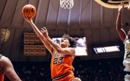 Wagler’s 46 Powers #11 Illinois to 88-82 Victory over #4 Purdue