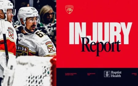 Marchand Rejoins Panthers’ Lineup Against Minnesota