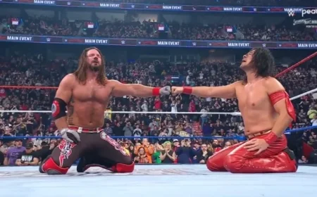 AJ Styles and Shinsuke Nakamura Share Memorable Moment Post-Final Match