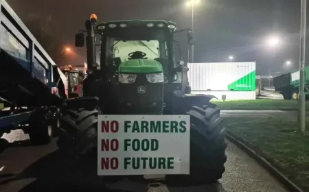 Farmers Block Port of Felixstowe Demanding Fair Prices for British Produce
