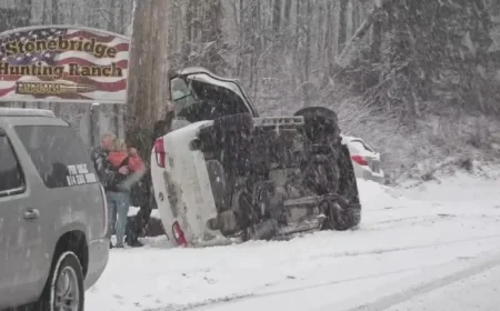 Pennsylvania Drivers Collide in Snow as Winter Storm Approaches