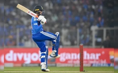 Abhishek Sharma Hits Record 50 in India vs New Zealand 3rd T20I