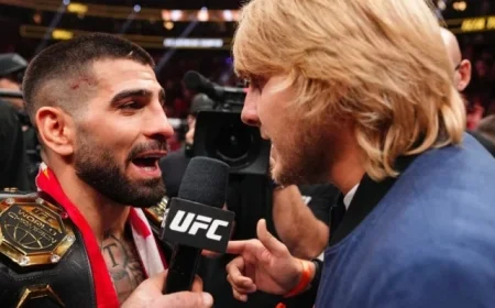 Ilia Topuria Taunts Paddy Pimblett Following UFC 324 Defeat
