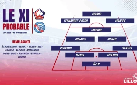 Soriba Diaoune Starting? Probable Lineups for LOSC vs RC Strasbourg