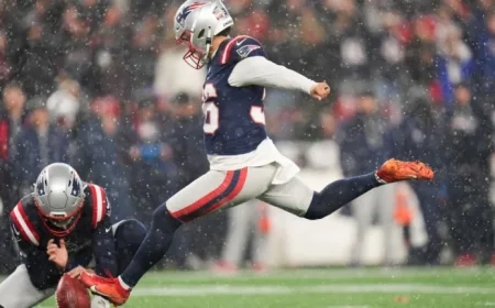 Patriots Kicker Aims for 70-Yard Field Goal Against Broncos