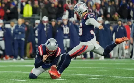 Patriots Rookie Kicker Aims for 70-Yard Field Goal in Denver