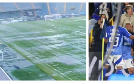 El Campín Field Soaked Before Millonarios vs Junior Match in Bogotá
