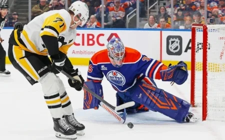 Penguins Halt Oilers’ Defensive Streak, Skinner’s New Team Shines