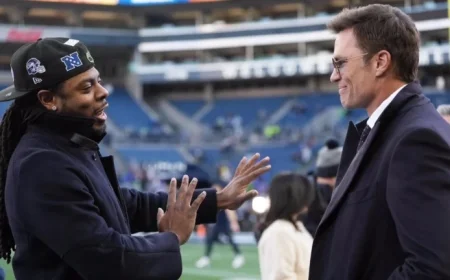 Seahawks Recall Viral Meme with Tom Brady, Richard Sherman Photos in NFL Playoffs