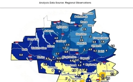 Central NY Early Snowfall: Discover Highest Totals in the Region (Map)