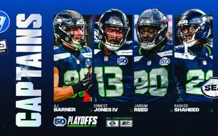 Seahawks Reveal Captains for NFC Championship Clash with Rams