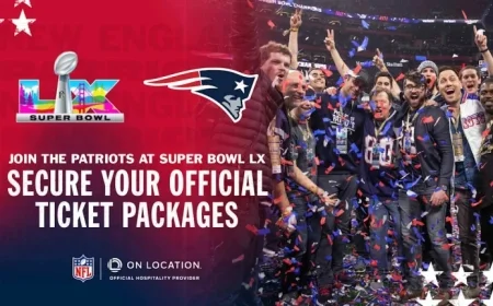 New England Patriots Launch Super Bowl LX Fan Ticket Package On Sale