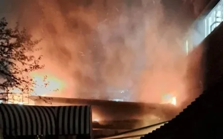 Kensington Roof Gardens Fire Forces Evacuation