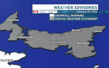 Snowstorm Approaches P.E.I., Triggers Special Weather Alert