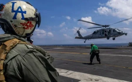 US Carrier Strike Group Arrives in Middle East, Sources Confirm