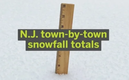 N.J. Storm: Snowfall Reaches 17 Inches, Town-by-Town Reports Available